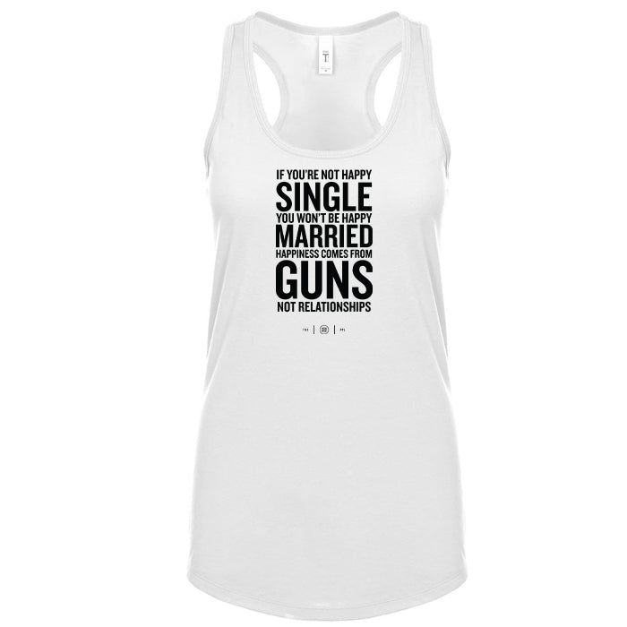 Happiness Comes From Guns Women's Tank