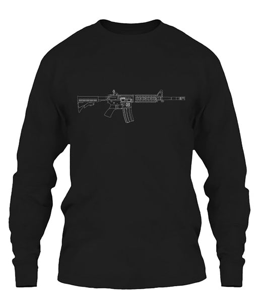 AR-15 Beauty in Lines Long Sleeve