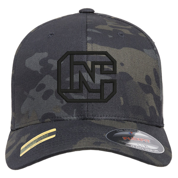 CN Logo Tactical Black MultiCam Hat FlexFit